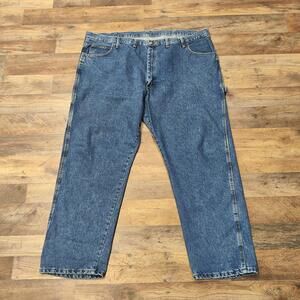 Red Kap Jeans Mens 48x30 Blue Relaxed Fit Carpenter Workwear Denim Pants PD80SW3